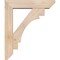 Ekena Millwork Merced Slat Smooth Bracket w/ Offset Brace, Douglas Fir, 5 1/2"W x 22"D x 26"H BKT0604X22X26MRC06SDF - alternate 3